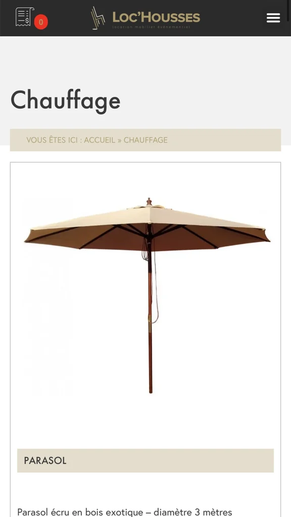 Aperçu de la création du site internet Loc Housse à Toulouse réalisé par Cercledesign, agence de communication dans les Vosges (88)