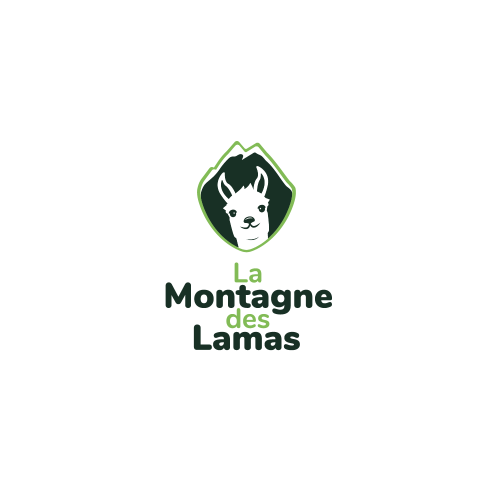 Logo de La Montagne des Lamas à La Bresse créé par Cercledesign, agence de communication dans les Vosges (88)