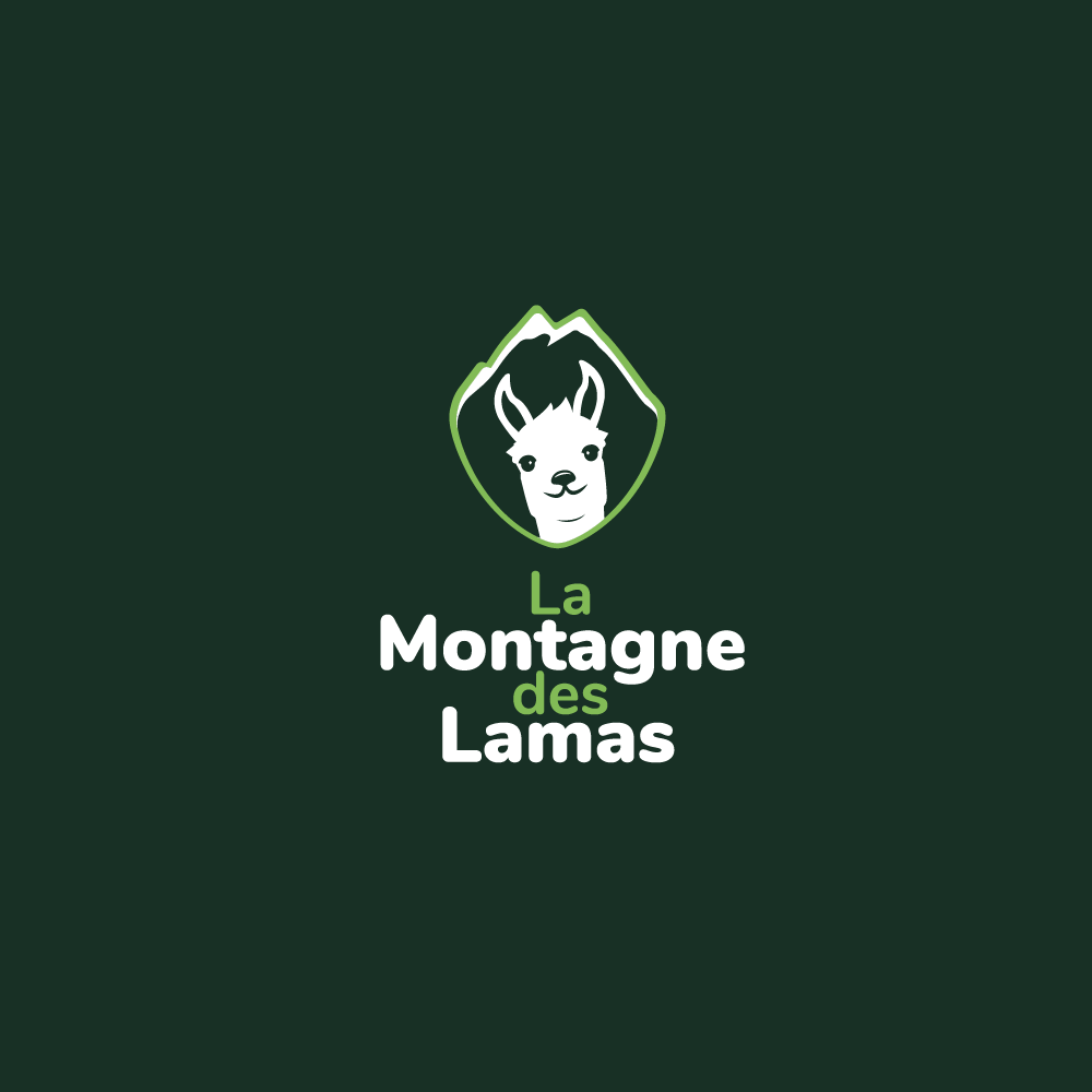 Logo de La Montagne des Lamas à La Bresse créé par Cercledesign, agence de communication dans les Vosges (88)