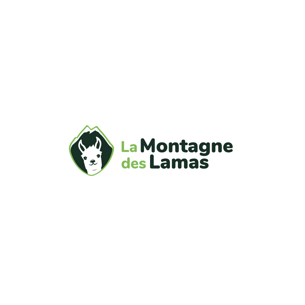 Logo de La Montagne des Lamas à La Bresse créé par Cercledesign, agence de communication dans les Vosges (88)