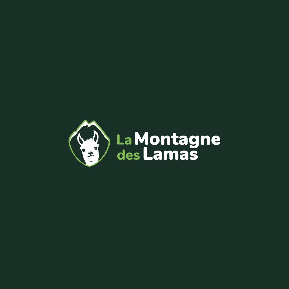 Logo de La Montagne des Lamas à La Bresse créé par Cercledesign, agence de communication dans les Vosges (88)