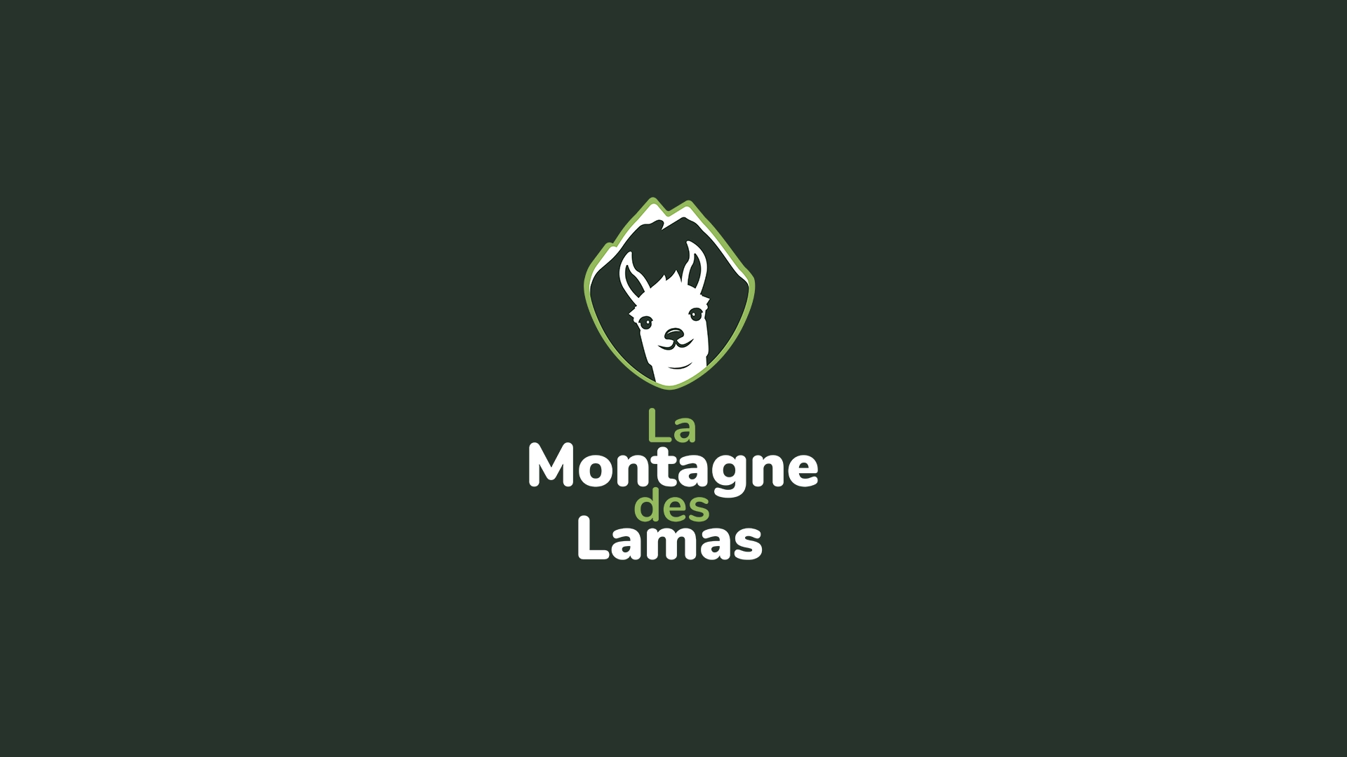 Logo de La Montagne des Lamas à La Bresse créé par Cercledesign, agence de communication dans les Vosges (88)