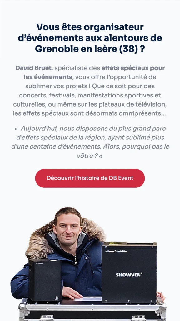 Aperçu de la création du site internet de DB Event à Grenoble réalisé par Cercledesign à La Bresse dans les Vosges (88)