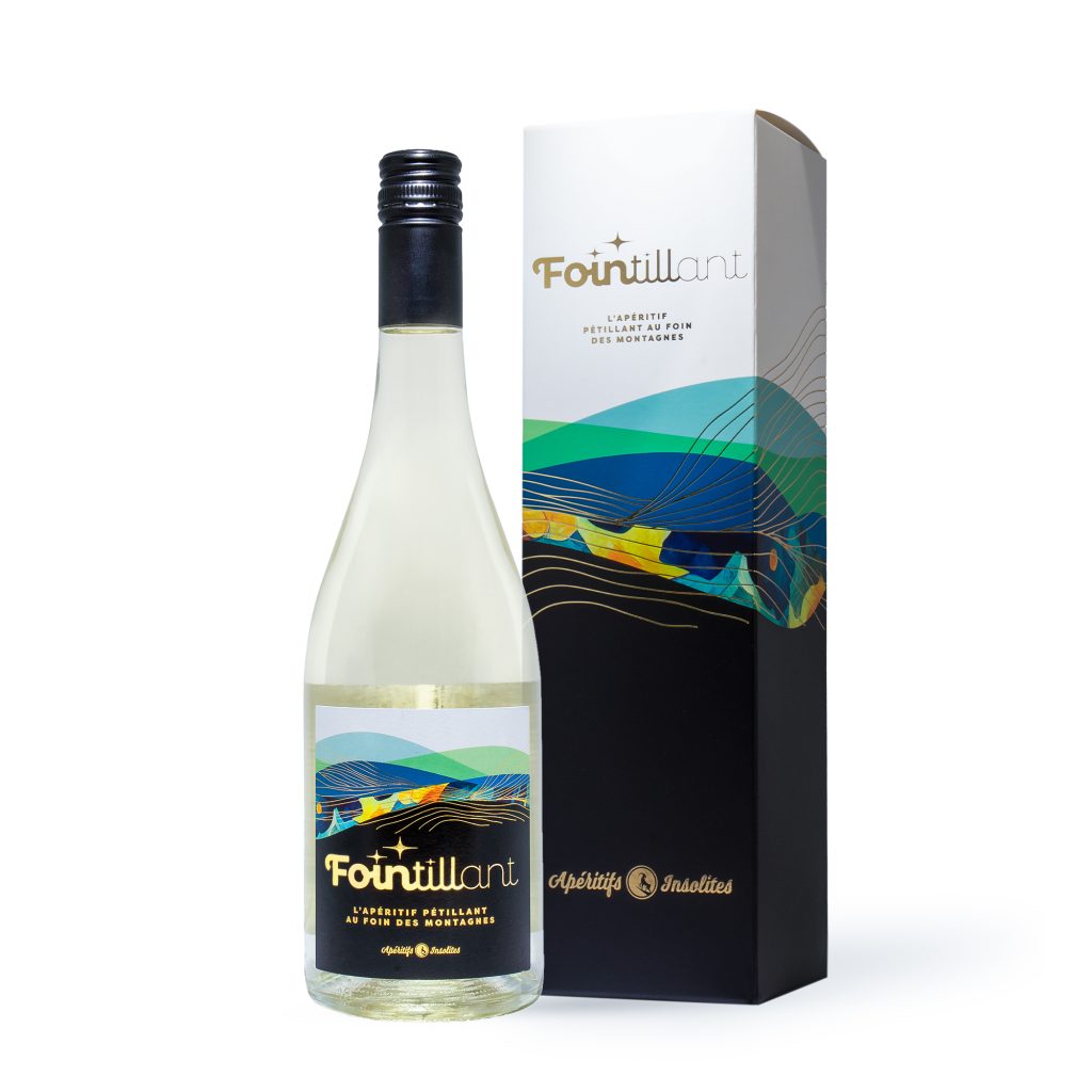 Photo d'une bouteille d'une boisson de la boutique Les Cuvées Vosgiennes réalisée par Cercledesign, agence de communication dans les Vosges (88)