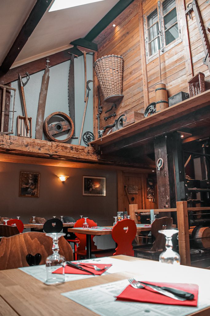 Photo du restaurant La Scierie à La Bresse, réalisée par Cercledesign dans les Vosges (88)