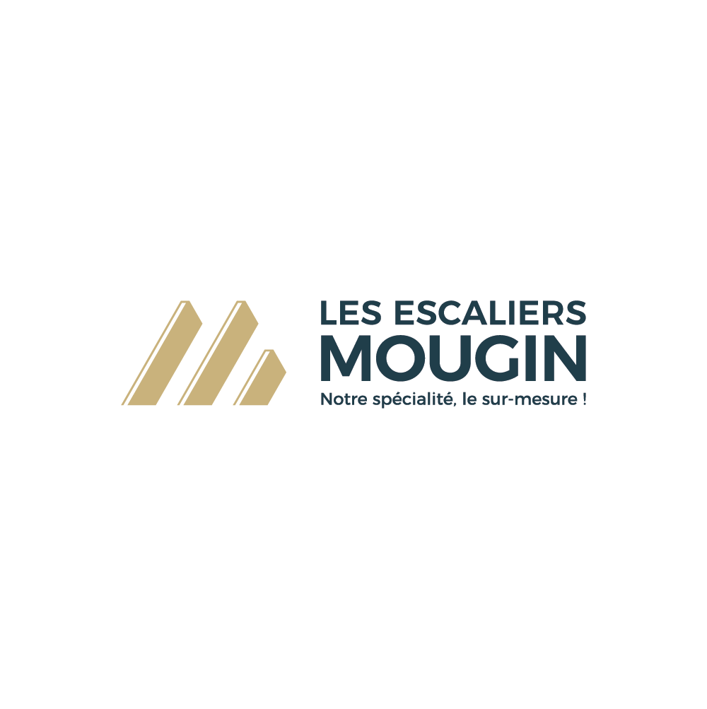 Logo de l'entreprise Les Escaliers Mougin à Cornimont créé par Cercledesign, graphiste dans les Vosges (88)