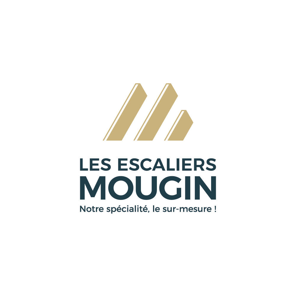Logo de l'entreprise Les Escaliers Mougin à Cornimont créé par Cercledesign, graphiste dans les Vosges (88)