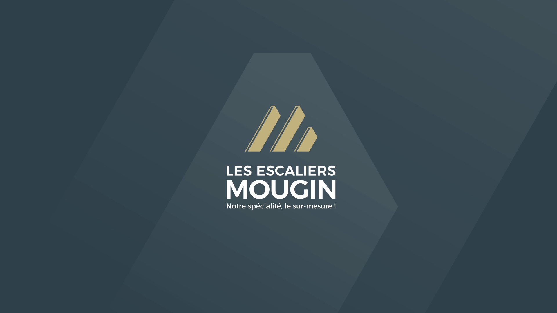 Logo de l'entreprise Les Escaliers Mougin à Cornimont créé par Cercledesign, graphiste dans les Vosges (88)